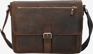 LEONHARD HEYDEN Crossbody Bag 'Salisbury' in Brown: front