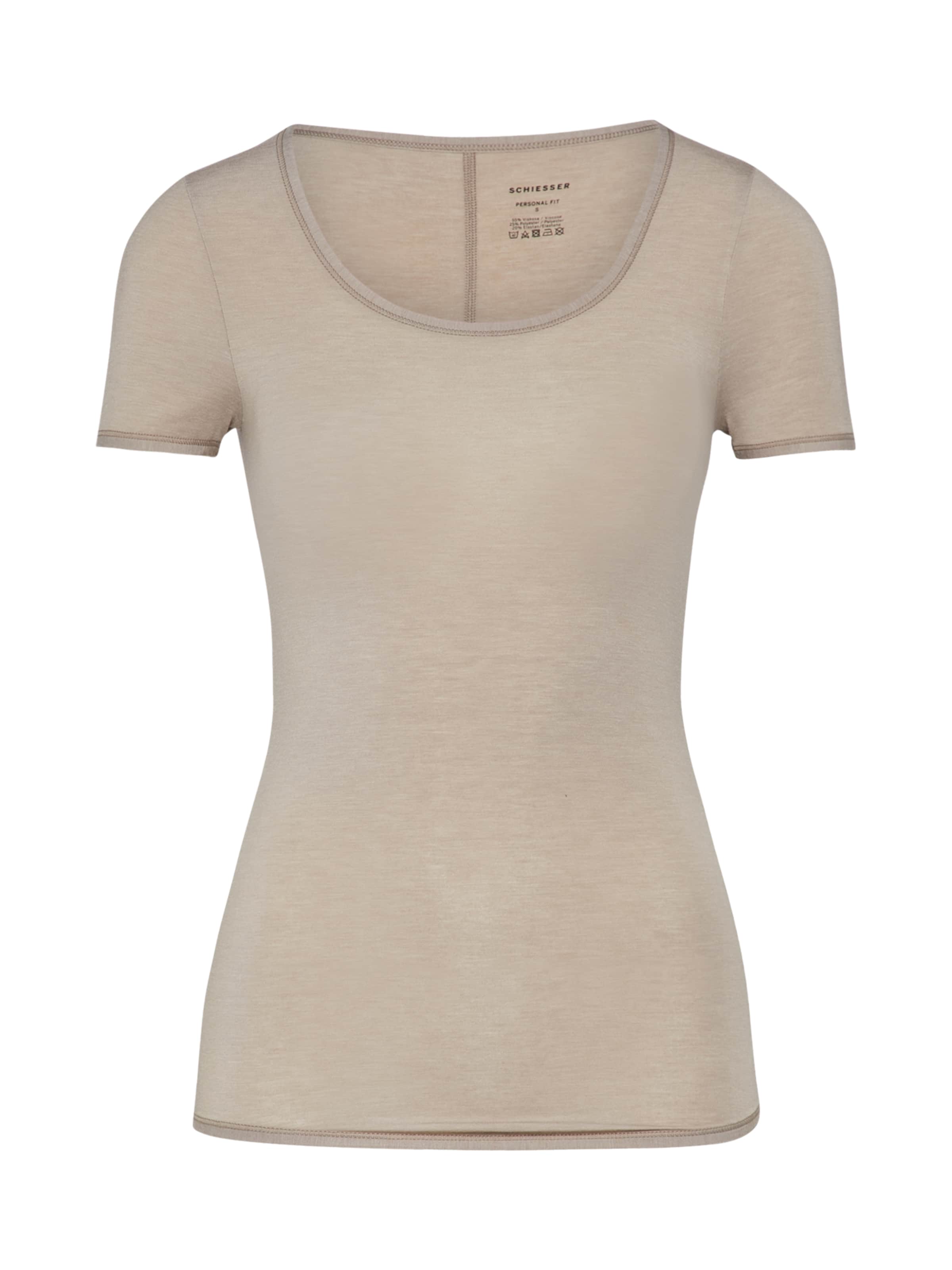 SCHIESSER Trikó és alsó póló - barna: elől