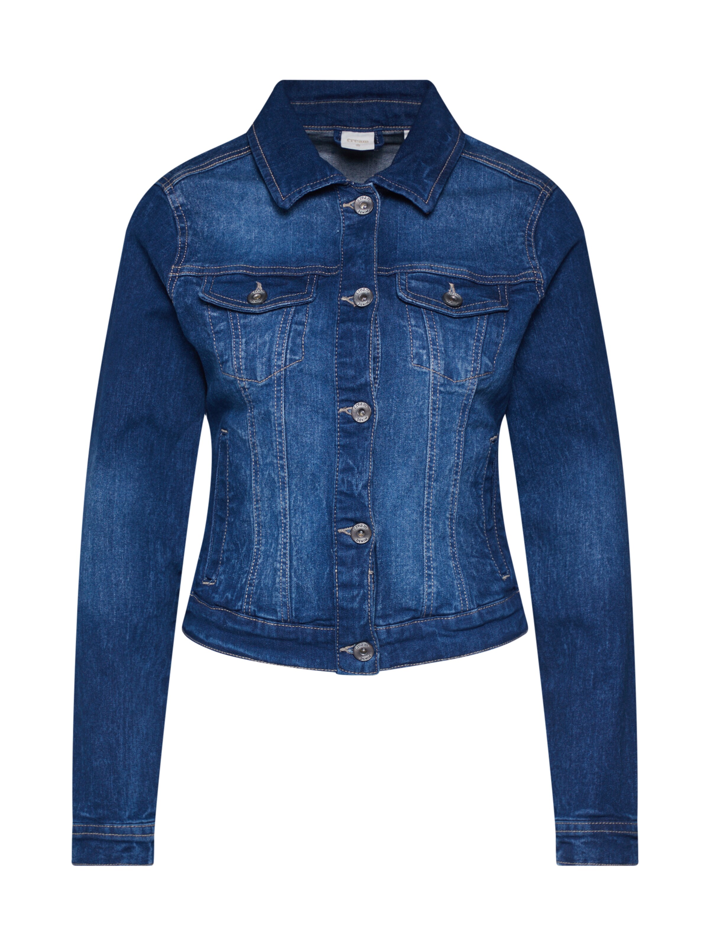 Frauen Jacken Cream Jeansjacke in Blau - KG47304