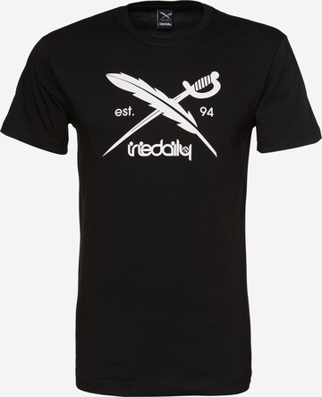 Iriedaily Shirt 'Daily Flag' in Black: front