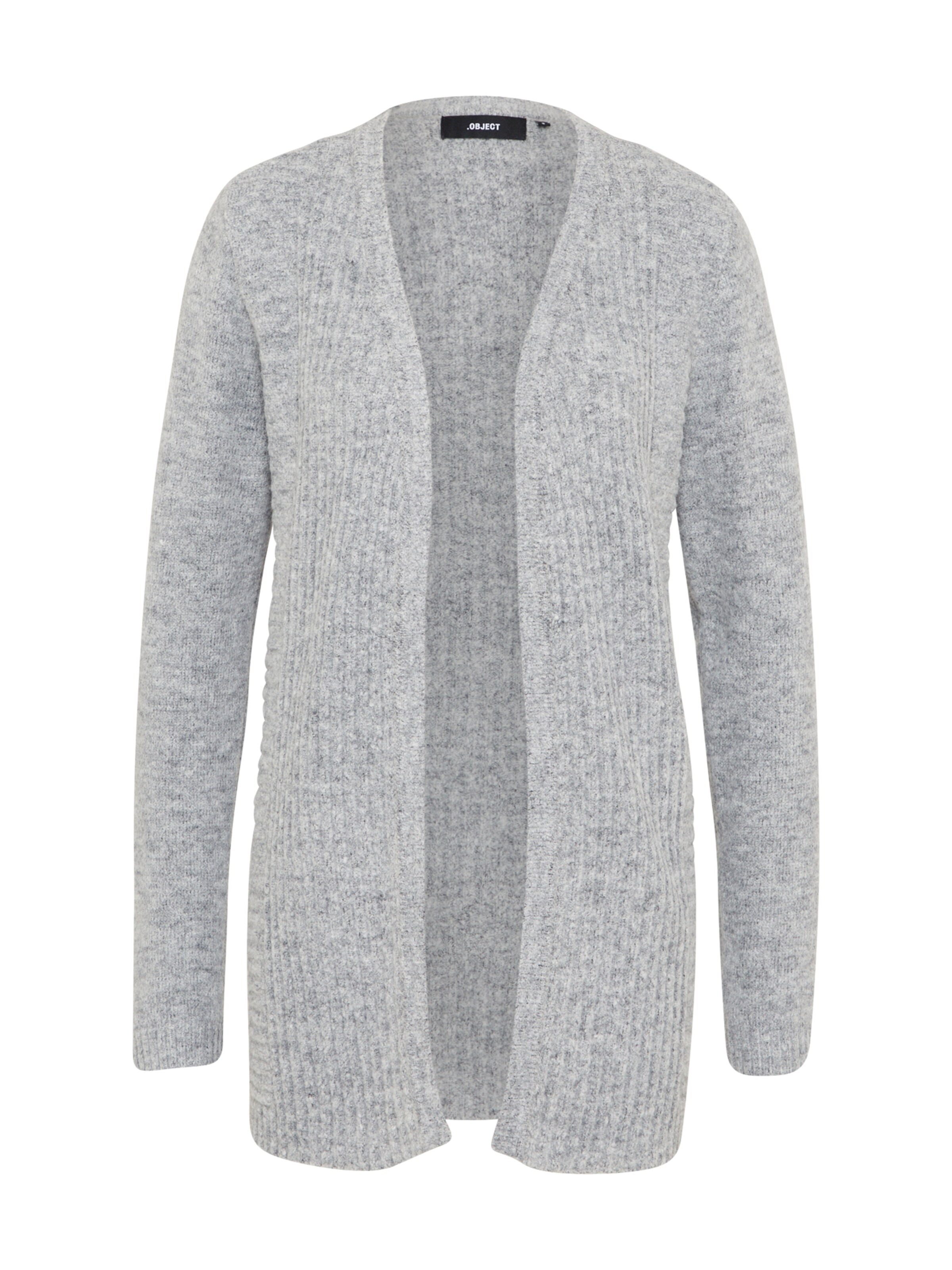 OBJECT - Gebreid vest 'OBJNONSIA' in de kleur Lichtgrijs