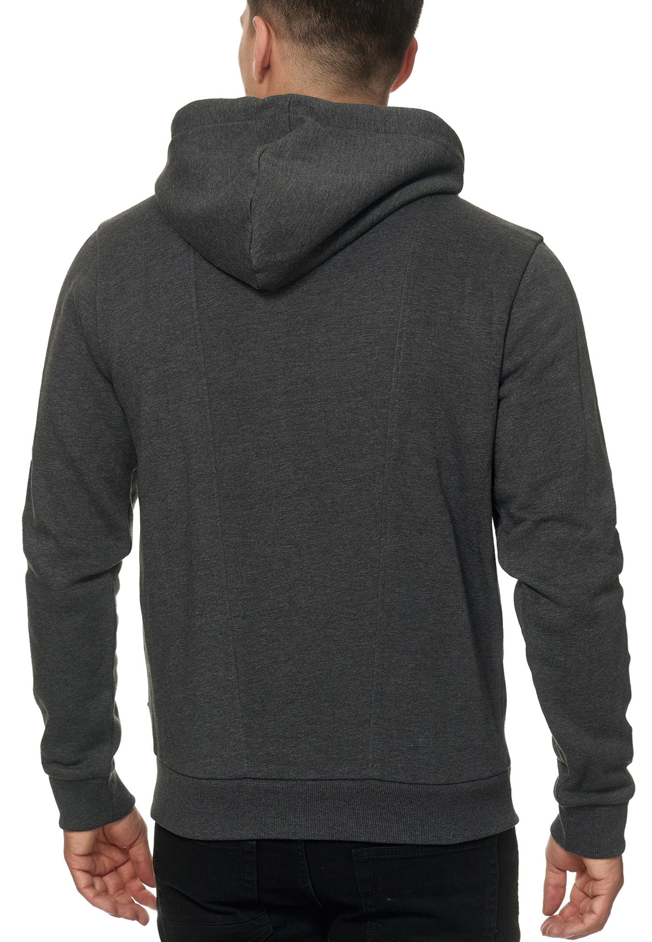 INDICODE JEANS Sweatvest 'Elm' in Grijs