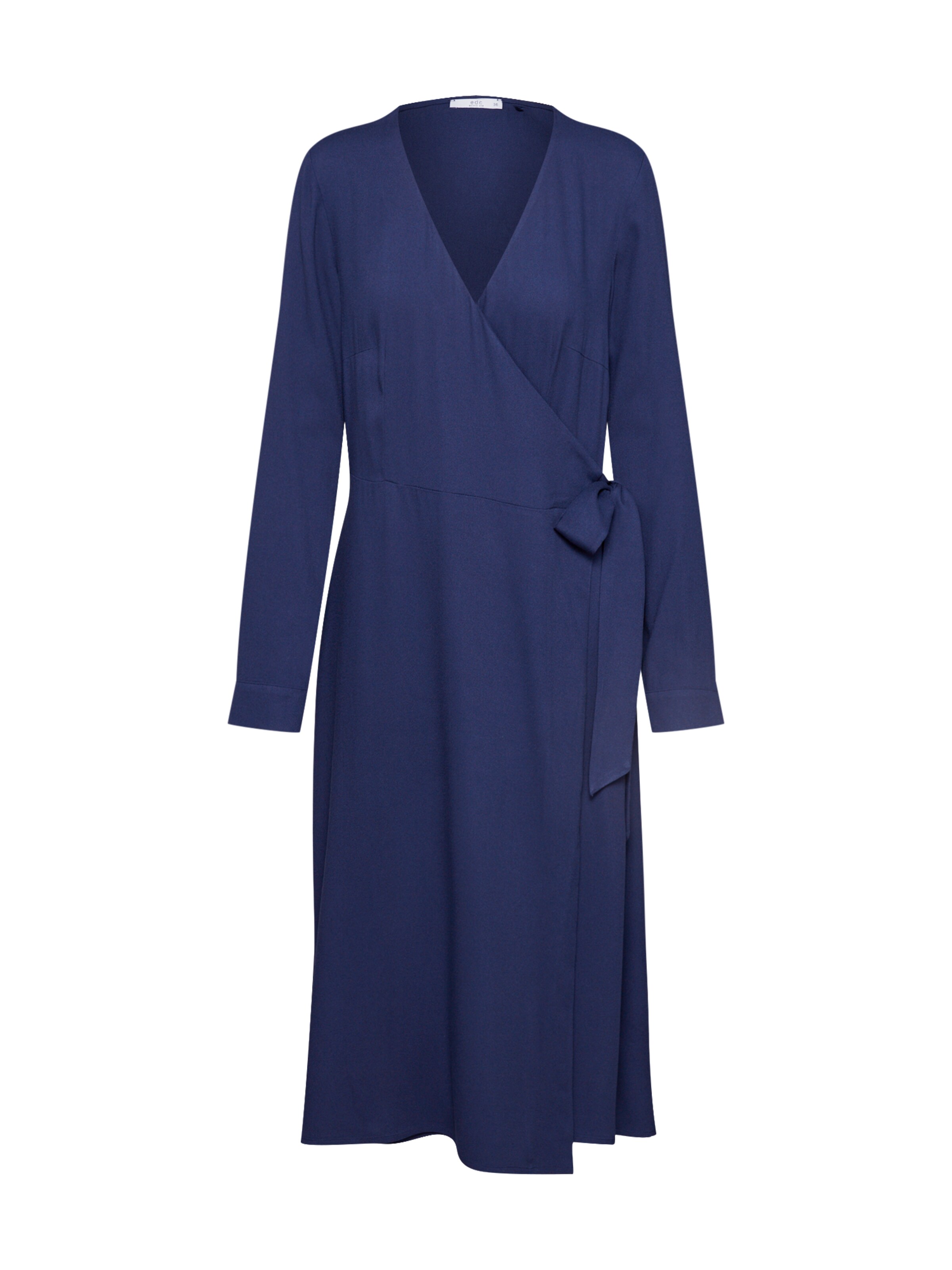 EDC BY ESPRIT - Jurk 'Wrap dress' in de kleur Navy