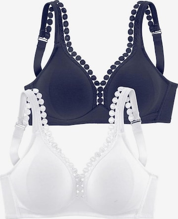 Soutien-gorge PETITE FLEUR en bleu : devant