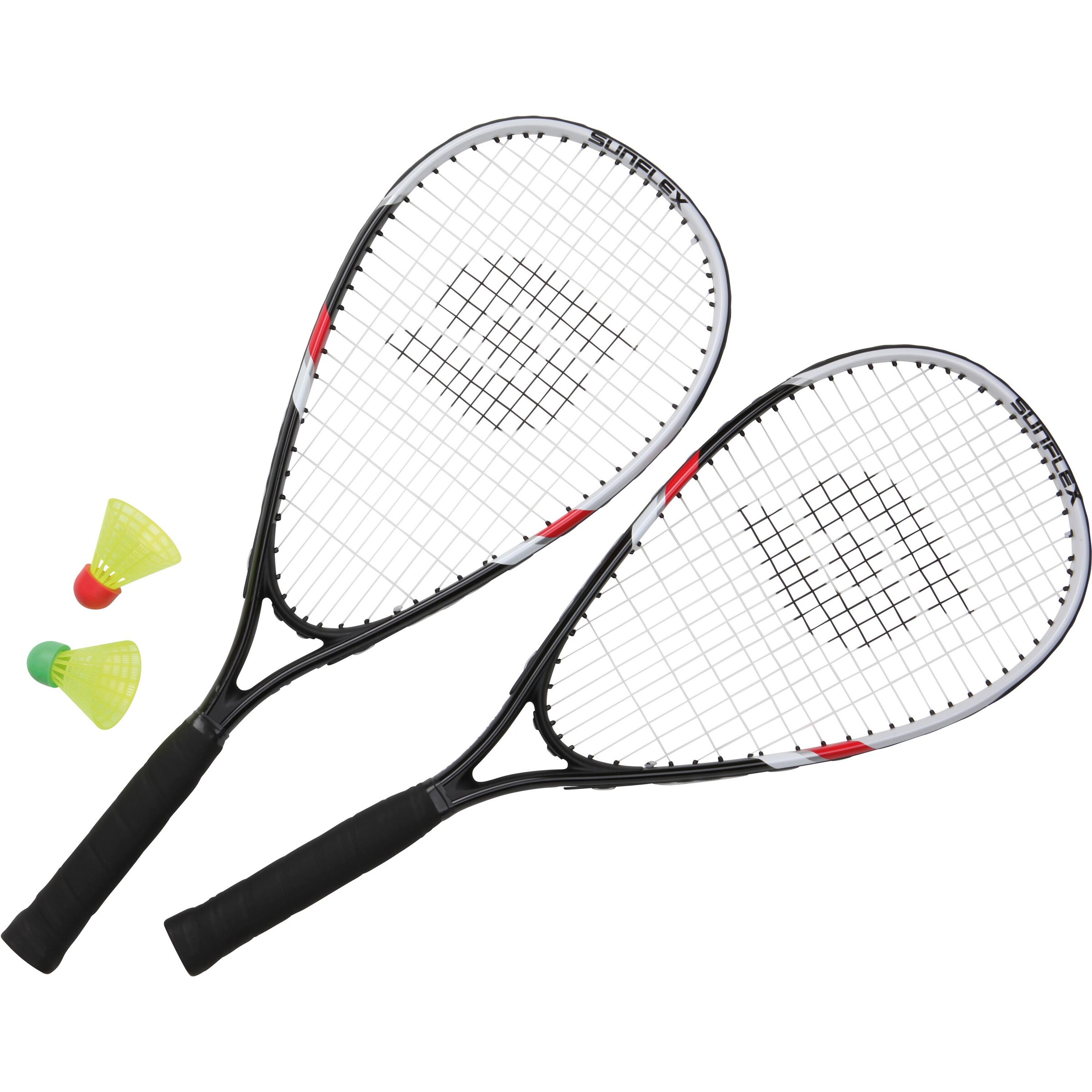 Sunflex Badminton Set 'SONIC SPEED II' in Schwarz: Vorderseite