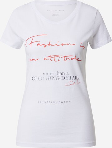 T-shirt 'Attitude' EINSTEIN & NEWTON en blanc : devant