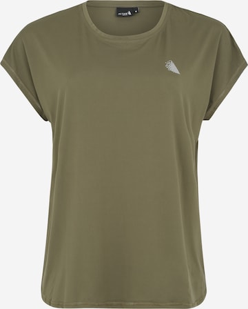 Active by Zizzi Performance Shirt in Green: front