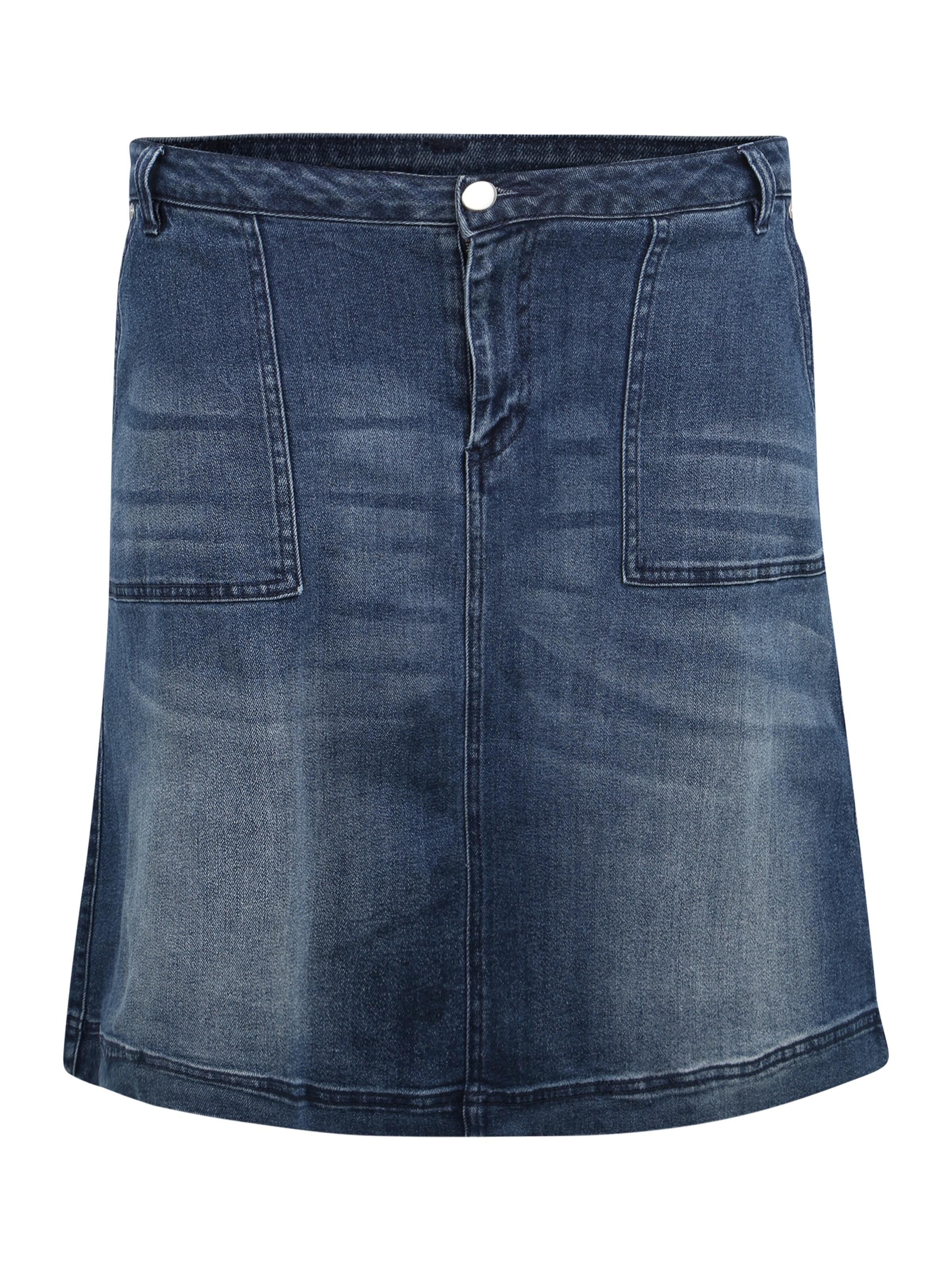 Junarose - Rok in de kleur Blauw denim