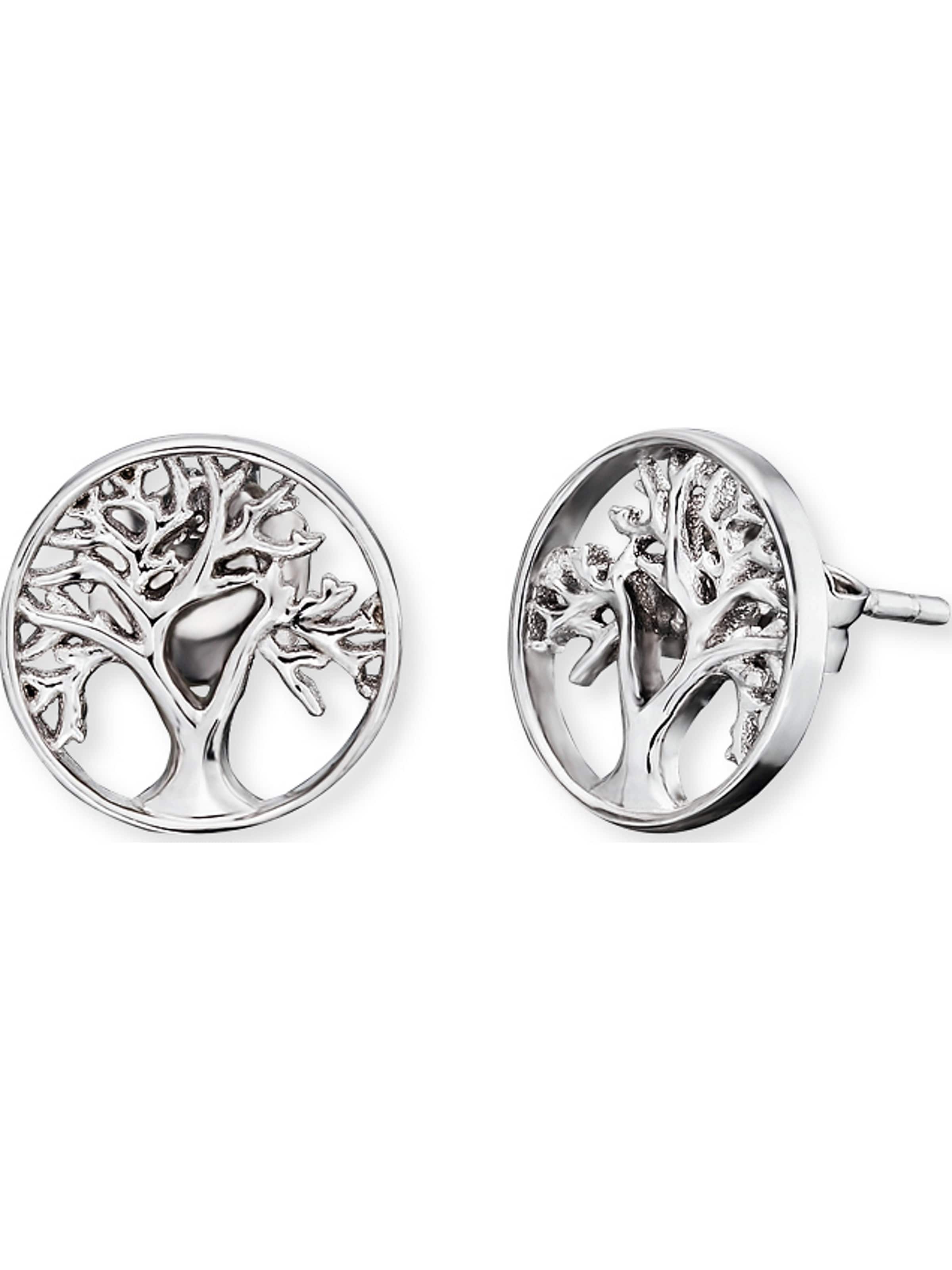 Engelsrufer Earrings 'Lebensbaum ERE-LILTREE-ST' in Silver: front