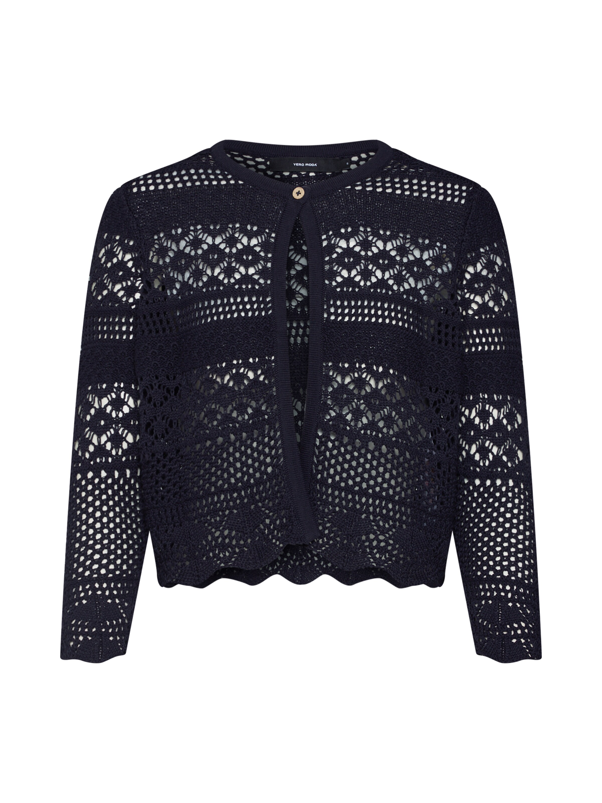 VERO MODA - Gebreid vest 'TUI' in de kleur Nachtblauw