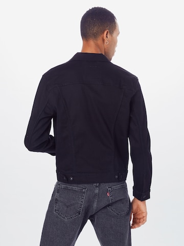 LEVI'S ® Φθινοπωρινό και ανοιξιάτικο μπουφάν 'The Trucker Jacket' σε μαύρο: πίσω