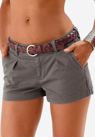 LASCANA Regular Hotpants in Grau: predná strana