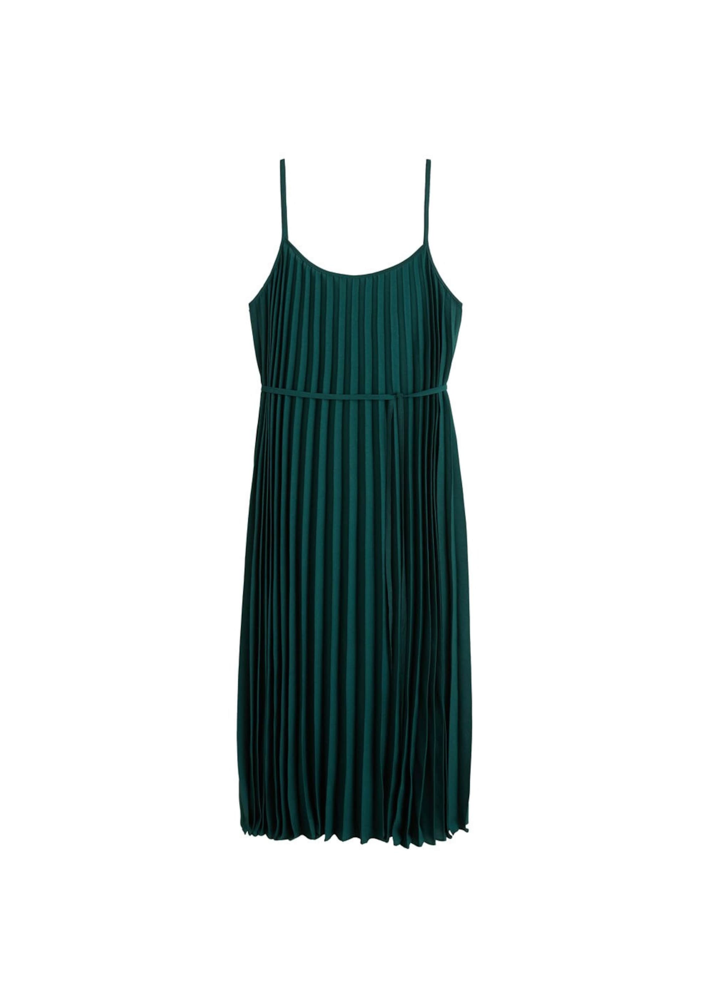 MANGO - Kleid 'Plisado' in tanne
