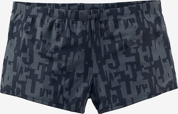 CHIEMSEE Athletic Swim Trunks in Black: front