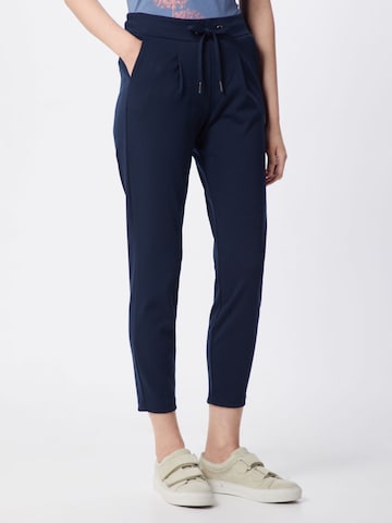 Coupe slim Pantalon 'Rizetta' b.young en bleu : devant