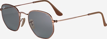 Ray-Ban Zonnebril 'HEXAGONAL' in Goud: voorkant