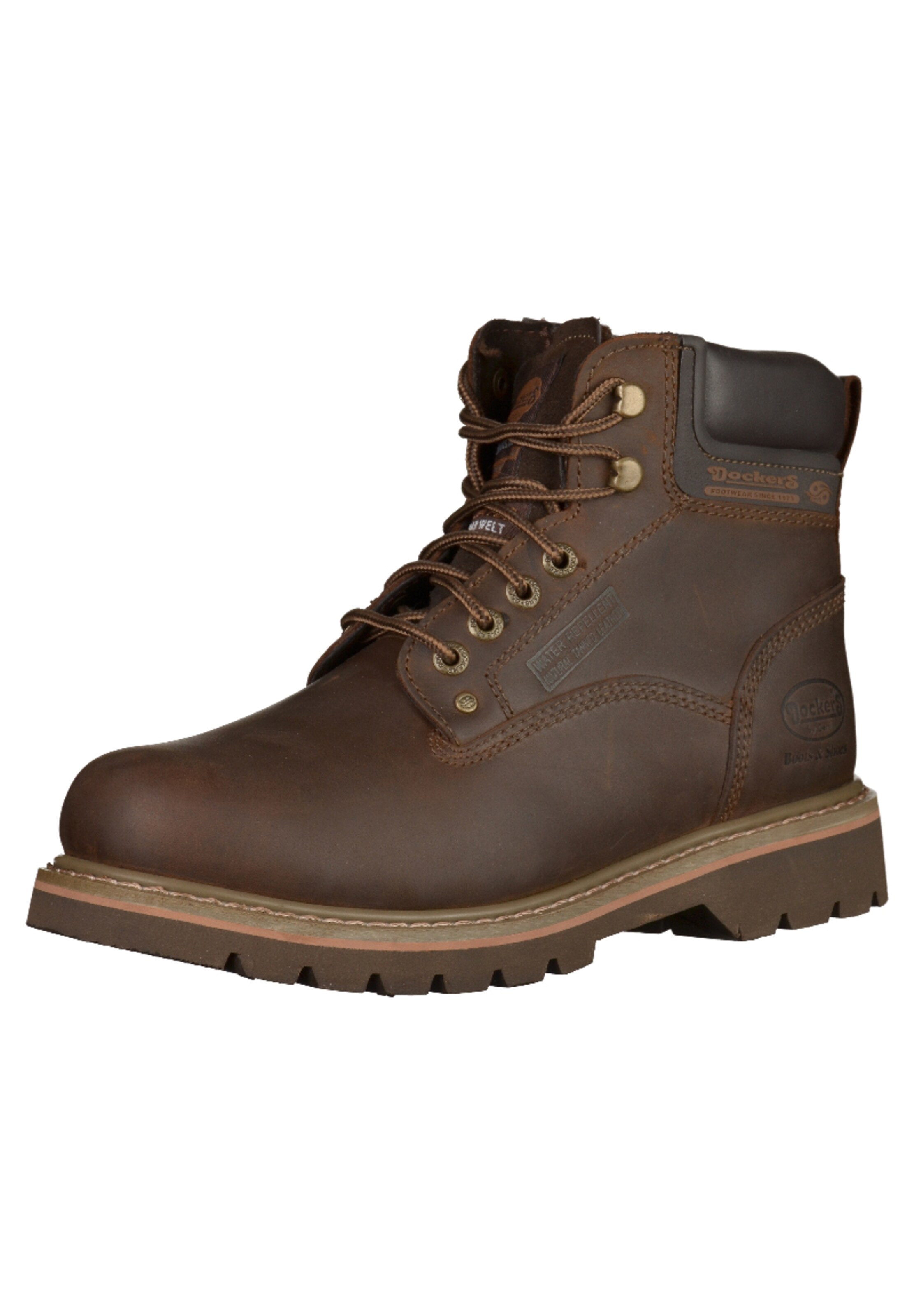 Dockers by Gerli - Veterboots in de kleur Donkerbruin