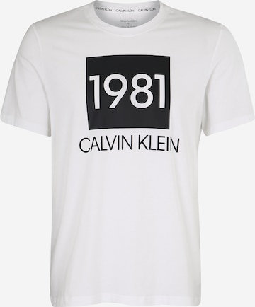 T-Shirt Calvin Klein Underwear en blanc : devant