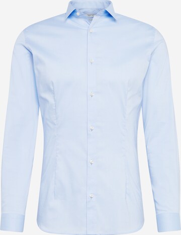 Coupe slim Chemise 'Parma' JACK & JONES en bleu : devant