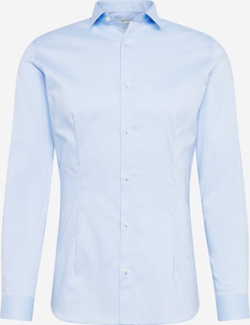 JACK & JONES Button Up Shirt 'Parma' in Blue: front