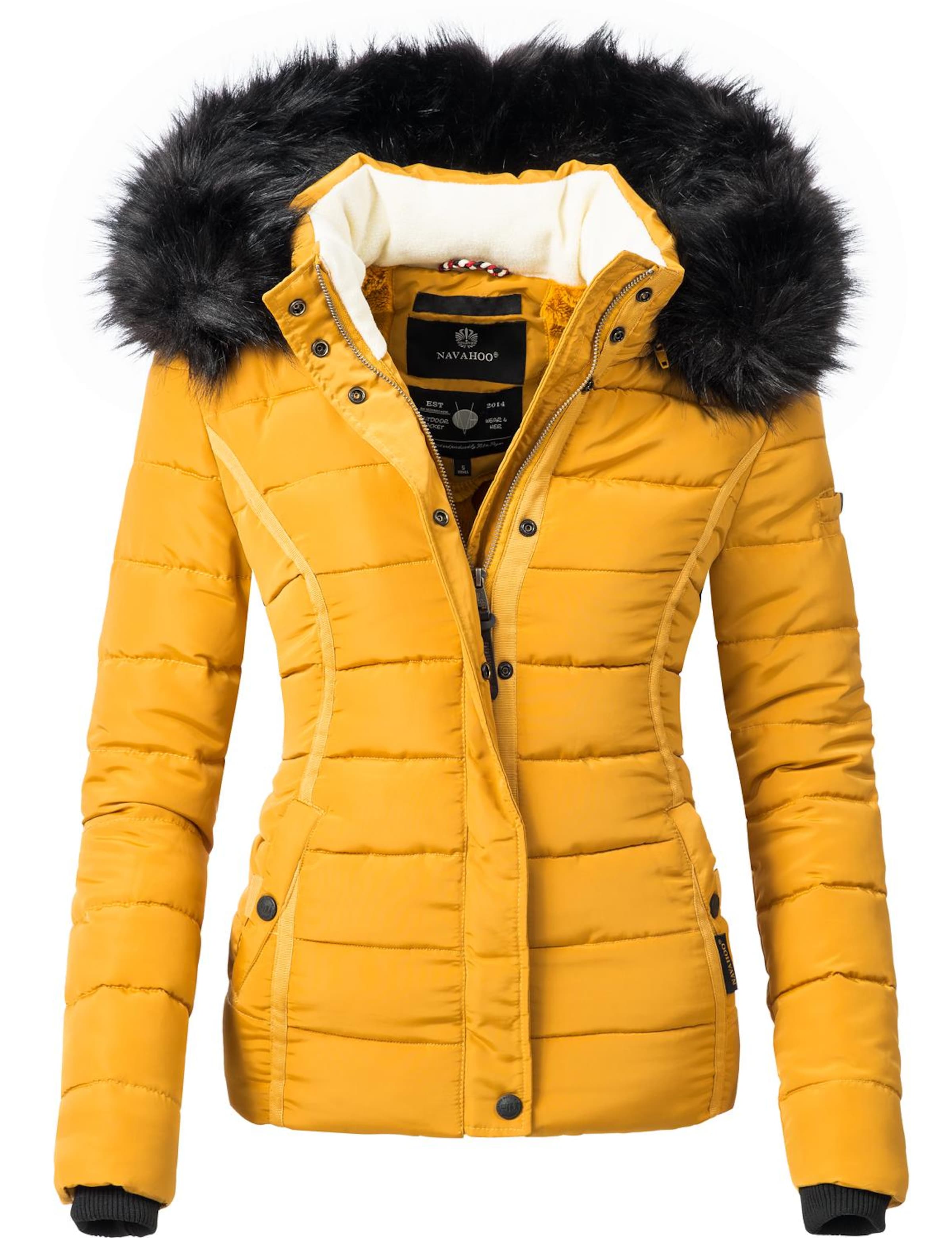 NAVAHOO Зимно яке 'Miamor' в жълто: отпред