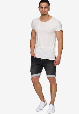 INDICODE JEANS Regular Shorts 'Piano' in Schwarz