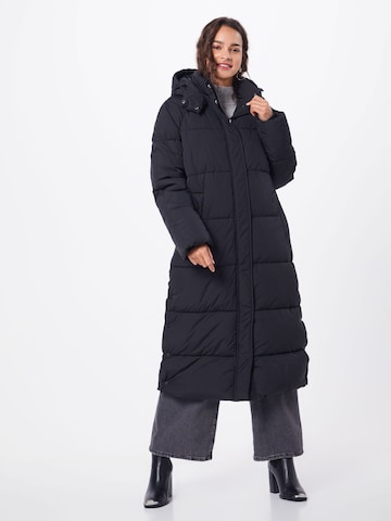 mbym Winter Coat 'Ela Slit' in Black: front