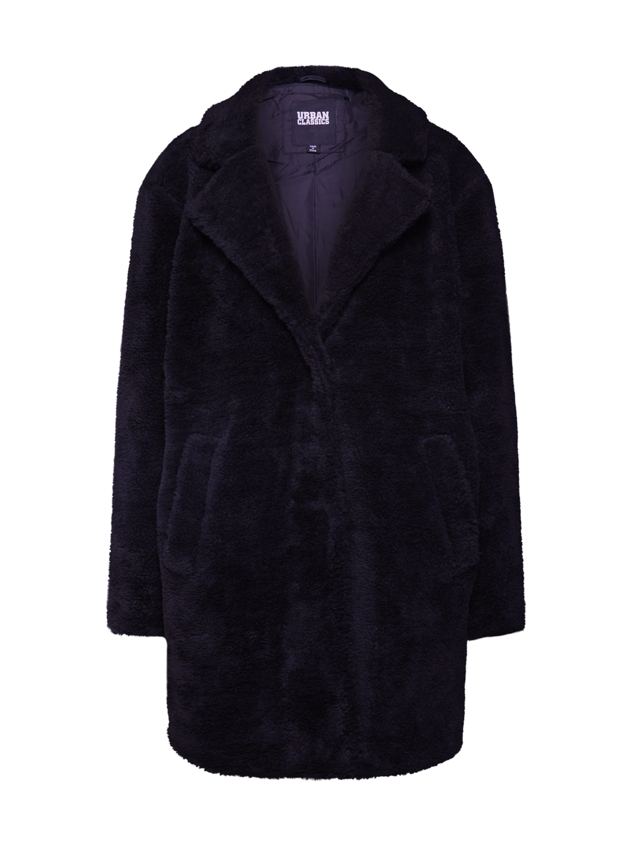 Urban Classics Tussenmantel &#x27;Sherpa&#x27; in Zwart: voorkant