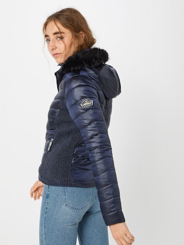 Superdry Zimní bunda – modrá