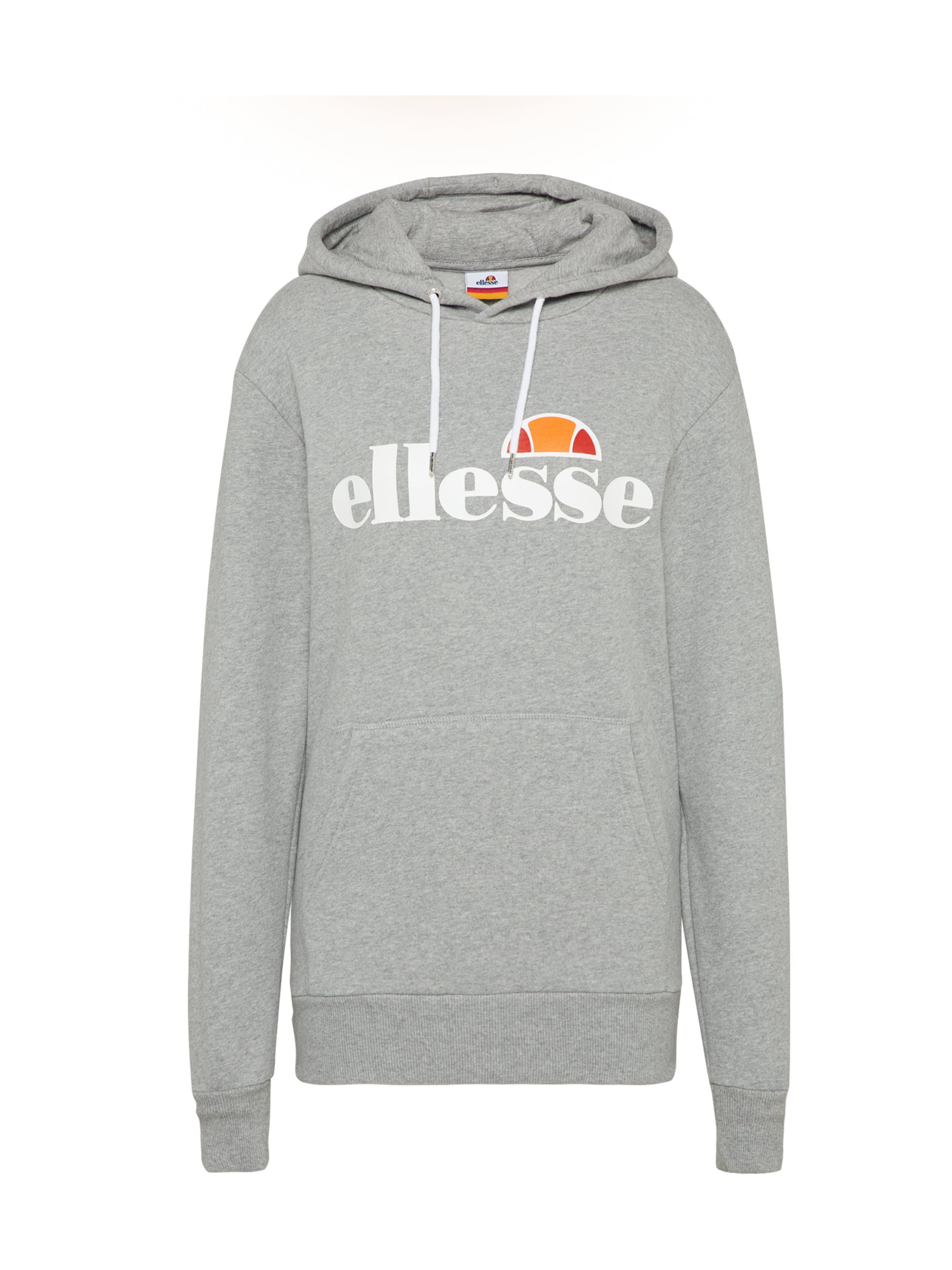ELLESSE Sweatshirt 'Torices' em acinzentado / laranja / vermelho claro / branco, Vista do artigo
