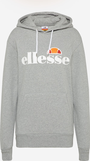 ELLESSE Sweat-shirt 'Torices' en gris chiné / orange / rouge clair / blanc, Vue avec produit