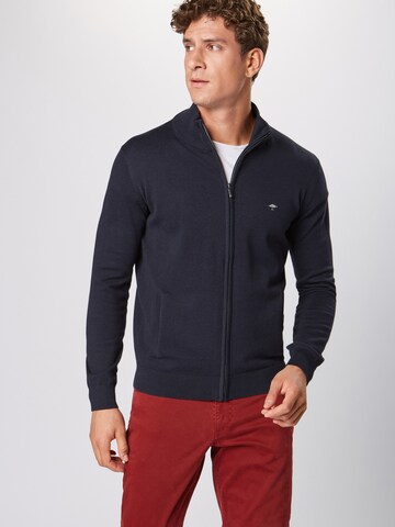 FYNCH-HATTON Regular Fit Cardigan i blå