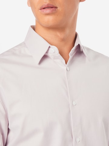 River Island Slim fit Button Up Shirt in Pink