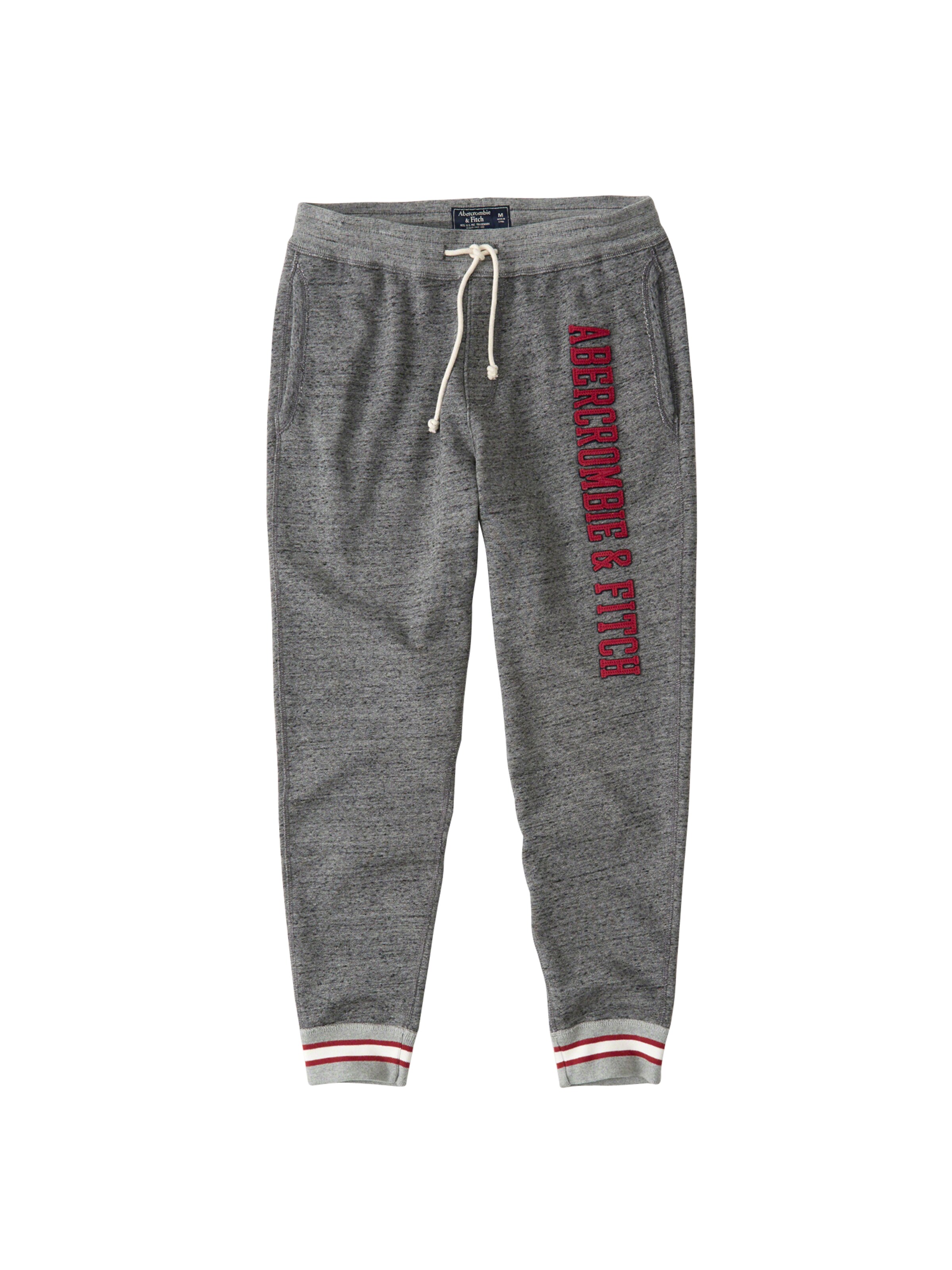 Abercrombie & Fitch - Broek 'HEAVYWEIGHT LOGO JOGGER INTL 1CC' in de kleur Donkergrijs