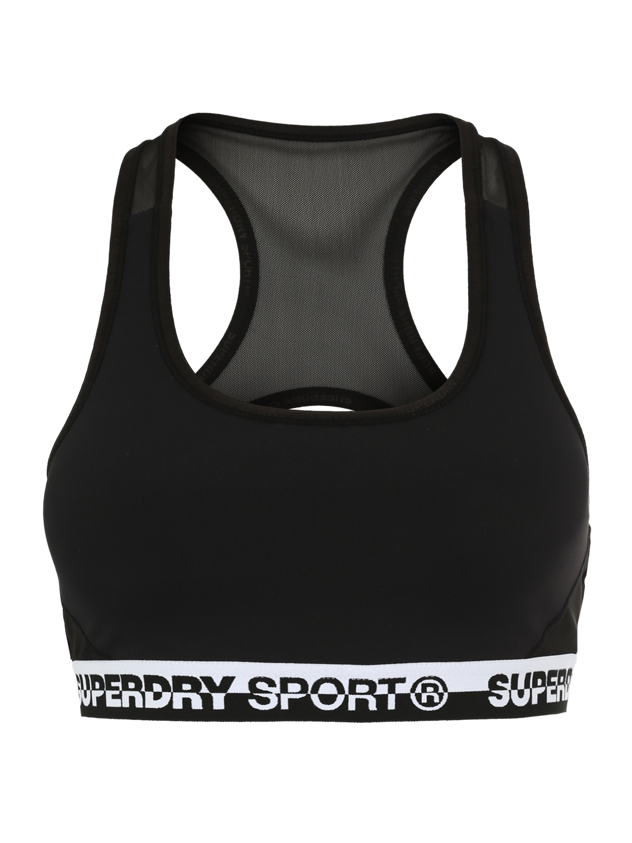 Superdry - Sport bh 'CORE' in de kleur Zwart