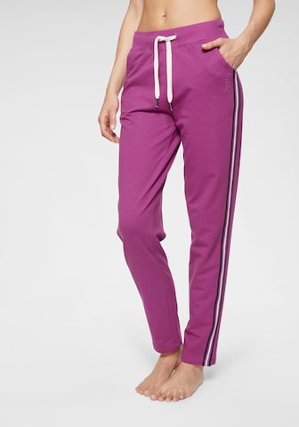 H.I.S Pajama Pants in Purple: front