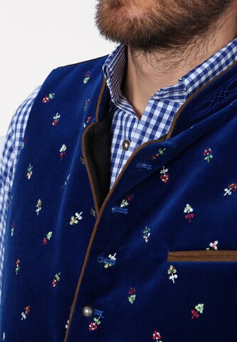 STOCKERPOINT Klederdracht gilet 'Calzado' in Blauw