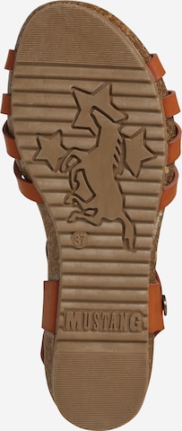 MUSTANG Sandały z rzemykami w kolorze brązowy: dół