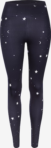 Hey Honey Skinny Sportbroek in Blauw: voorkant