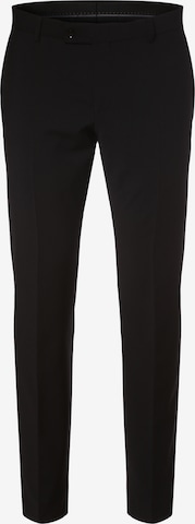 Finshley & Harding Pleated Pants 'Mitch' in Black: front