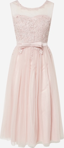 Robe de cocktail SWING en rose : devant