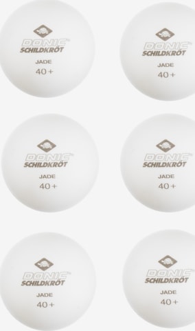 Donic-Schildkröt Ball 'Jade Poly 40+ 6er' in White: front