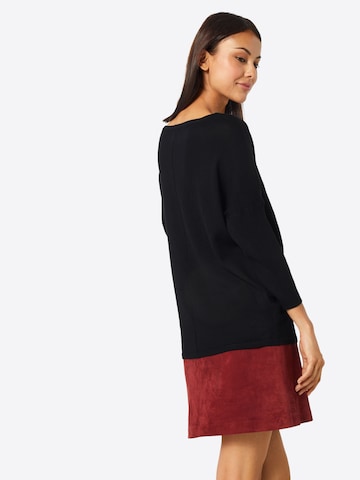 SAINT TROPEZ Pullover 'Mila' in Schwarz: zadná strana