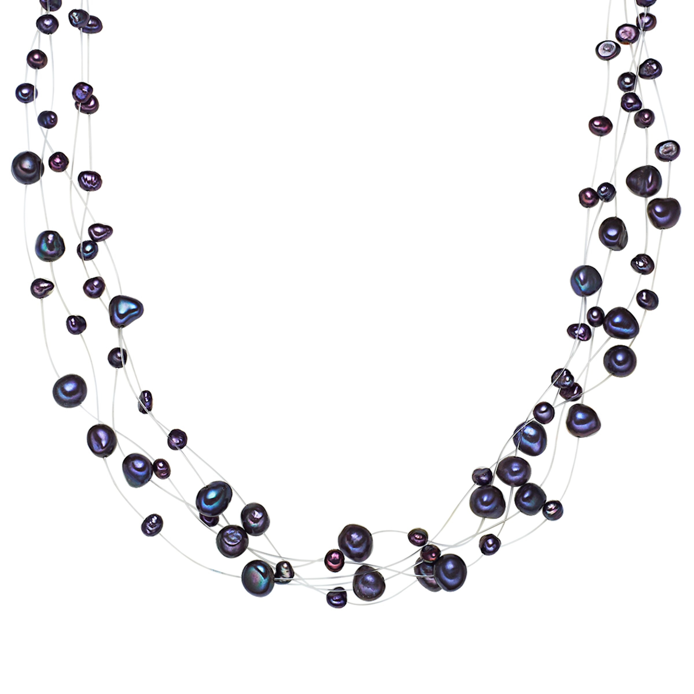 Valero Pearls Necklace in Blue