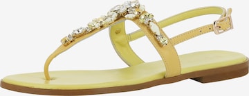 EVITA T-Bar Sandals 'OLIMPIA' in Yellow: front