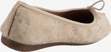 CLARKS Ballerina 'Freckle Ice' in Beige