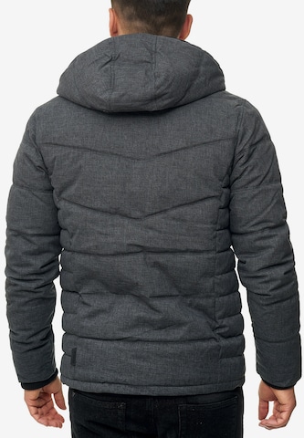 INDICODE JEANS Winterjacke 'Circus ' in Grau