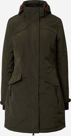 KILLTEC Outdoorový kabát 'Grindavik' – zelená: přední strana