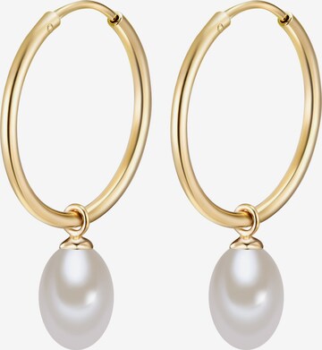 Valero Pearls Earrings in Gold: front