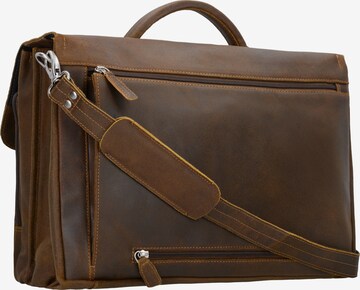 Plevier Document Bag in Brown